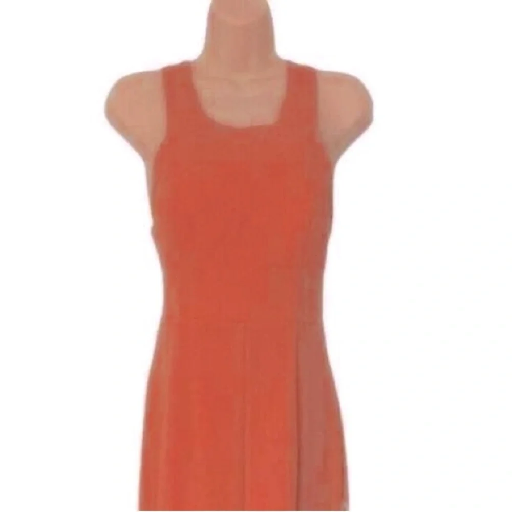 BARIANO Jersey Knit Coral Pink Maxi Office Brunch Cruise Desk Dinner Party Dress - Picture 10 of 13